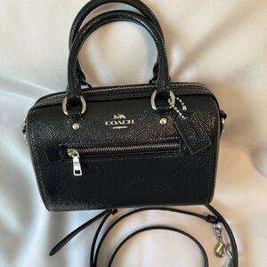 Coach Mini Rowan Satchel Leather Crossbody Bag